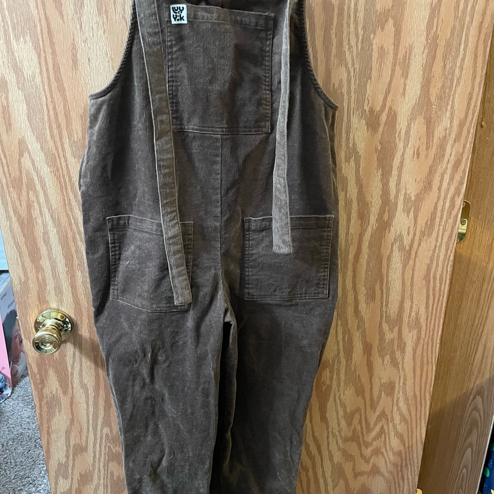 Brown Corduroy Overalls